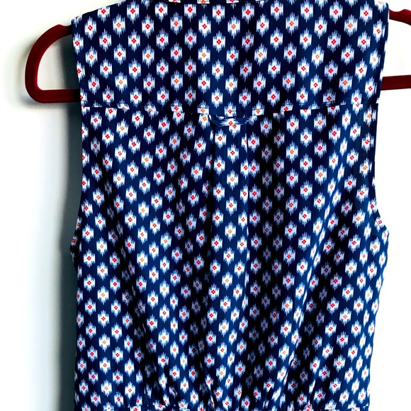 Michael Kors Sz 2 (XS) Blue White Sleeveless Dress - Picture 11 of 16